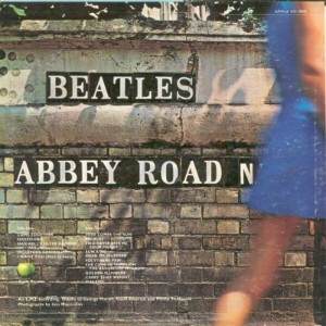 Sylvie Vartan on 'Abbey Road' back cover